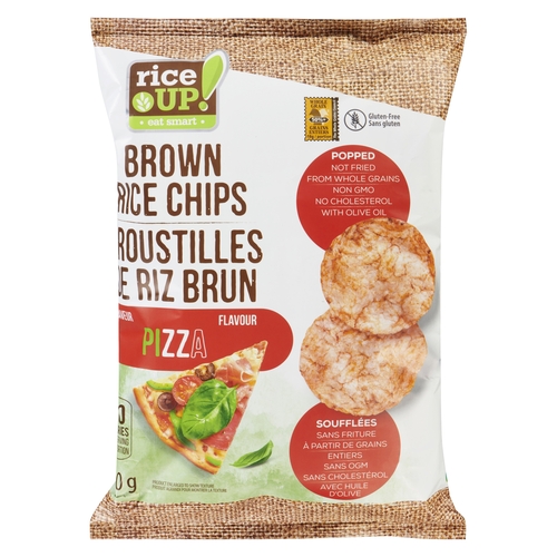 RiceUP! - Brown Rice Chips - Pizza Flavour 120g, 1 Each