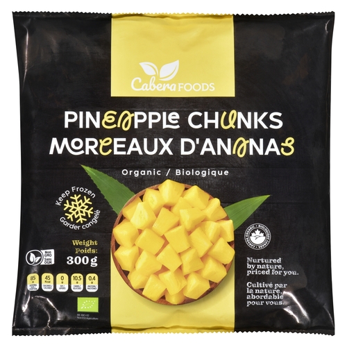 Cabera Foods - Organic Pineapple Chunks 300g, 1 Each