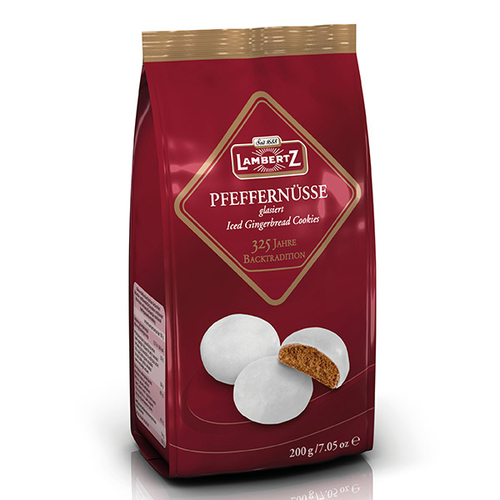 Lambertz - Pfeffernüsse Iced Gingerbread Cookies 200g, 1 Each