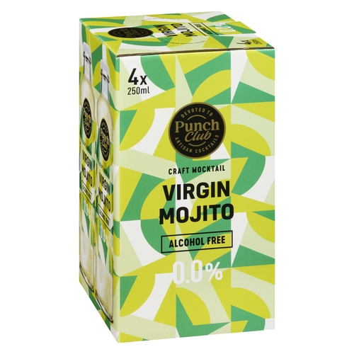 Punch Club Craft Mocktail - Virgin Mojito 4/250ml, 1 Each