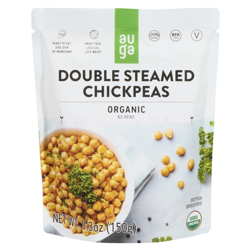 Auga - Organic Double Steamed Chickpeas 150g, 1 Each