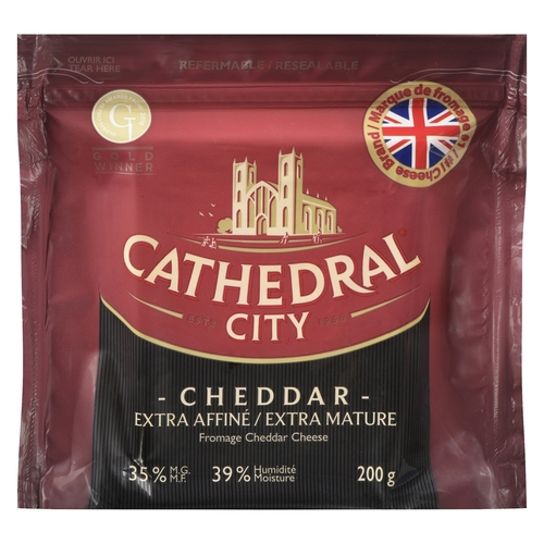 Cathedral City - Extra Mature English Cheddar Cheese 200g, 1 Each