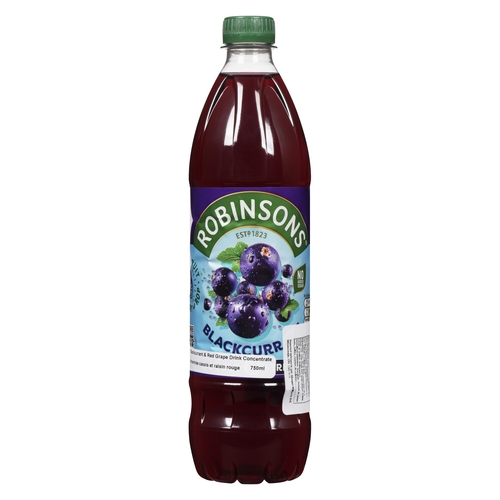 Robinsons Blackcurrant & Red Grape Drink Concentrate 750ml, 1 Each