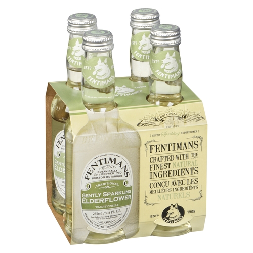 Fentimans - Gently Sparkling Elderflower 4/275ml, 1 Each