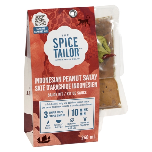 The Spice Tailor - Sauce Kit - Indonesian Peanut Satay - Mild 260ml