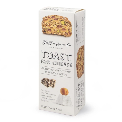 The Fine Cheese Co. - Toast for Cheese Apricots, Pistachios & Sesame Seeds 100g, 1 Each