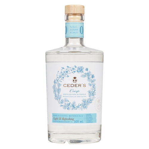 Ceder's - Distilled Non-Alcoholic Gin Botanicals - Crisp 500ml, 1 Each