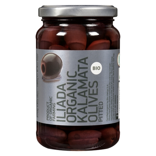 Iliada - Organic Kalamata Olives - Pitted 370g, 1 Each