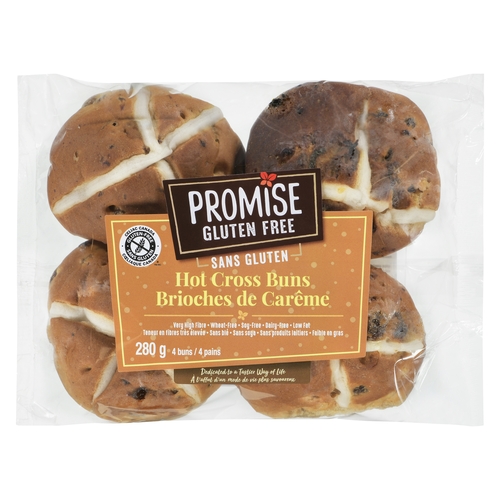 Promise Gluten Free - Hot Cross Buns 4's 320g, 1 Each