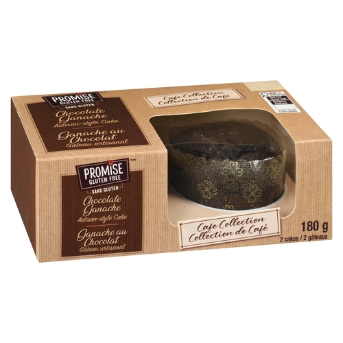 Promise Gluten Free - Cafe Collection Artisan-Style Cake Chocolate Ganache 2's 180g, 1 Each
