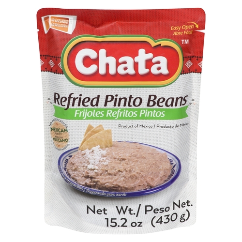 Chata - Refried Pinto Beans 430g, 1 Each