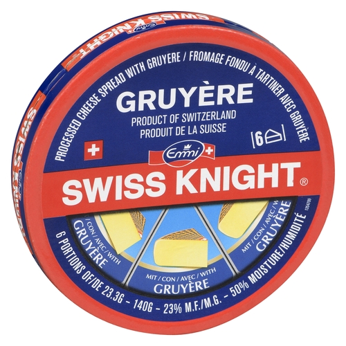 Emmi Swiss Knight Processed Cheese Spread with Gruyère 23% m.f. 140g, 1 Each