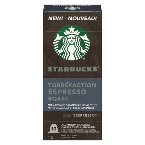 Starbucks - Nespresso Coffee - Espresso Roast 10's 57g, 1 Each