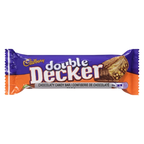 Cadbury - Double Decker Chocolaty Candy Bar 54.5g, 1 Each
