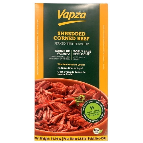 Vapza - Shredded Corned Beef 400g, 1 Each