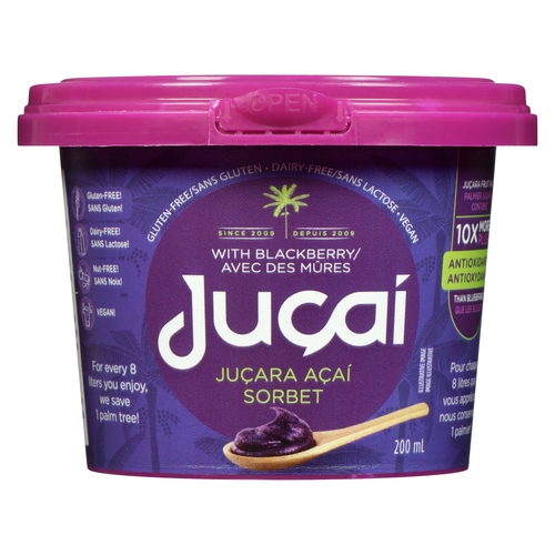 Jucai - Jucara Sorbet with Blackberry 200ml, 1 Each