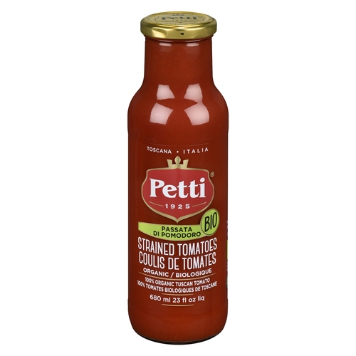 Petti Organic Passata Strained Tomatoes 680g, 1 Each