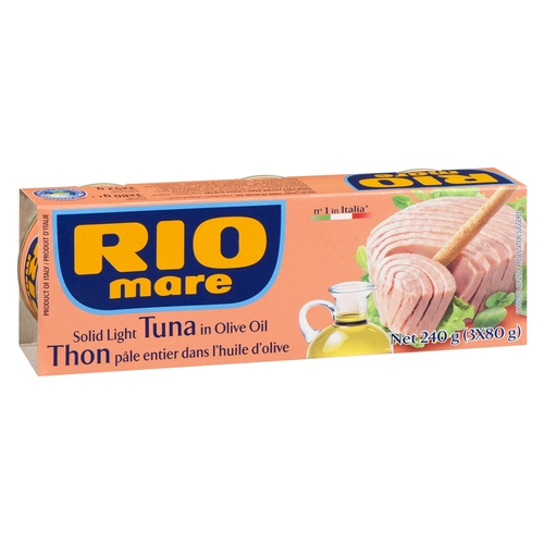 Rio Mare - Solid Light Tuna In Olive Oil - 3 Pack 240g, 1 Each