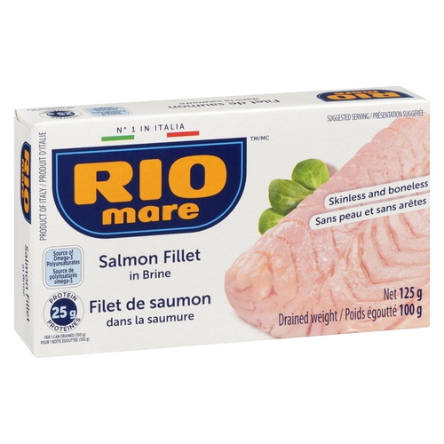 Rio Mare - Salmon Fillet in Brine 125g, 1 Each