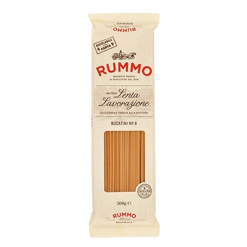 Rummo - Durum Wheat Semolina Pasta - Bucatini No 6 500g, 1 Each
