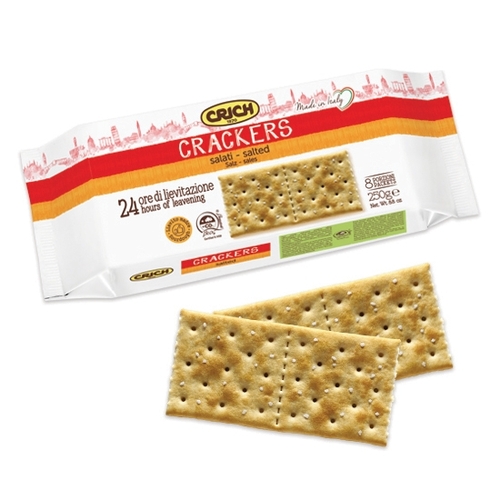 Crich Crackers - Salted - 8 Packets 250g, 1 Each