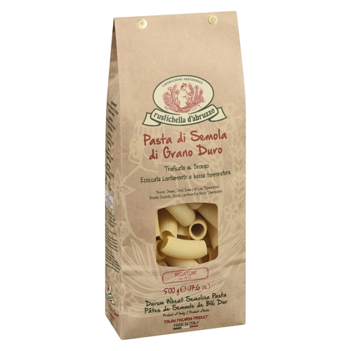 Rustichella d'Abruzzo - Durum Wheat Semolina Pasta - Rigatoni 500g, 1 Each