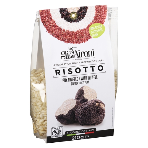 gliAironi - Risotto with Truffle Tuber Aestivum 210g, 1 Each