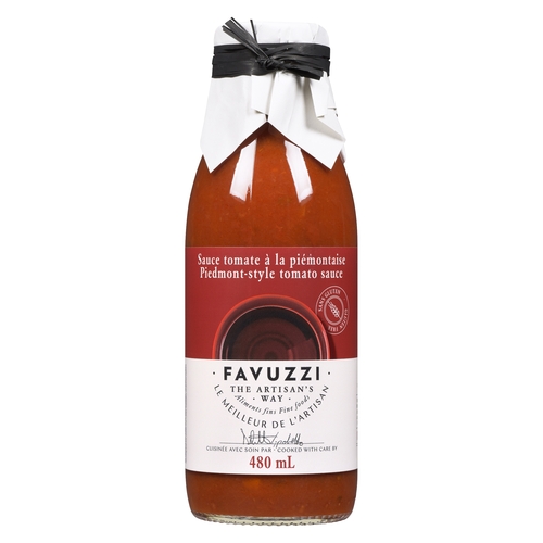 Favuzzi Piedmont Style Tomato Sauce 480ml, 1 Each