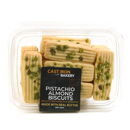 Cast Iron Craft Bakery - Pistachio Almond Biscuits 240g, 1 Each