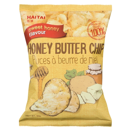 Haitai - Honey Butter Chips - Sweet Honey Flavour 60g, 1 Each