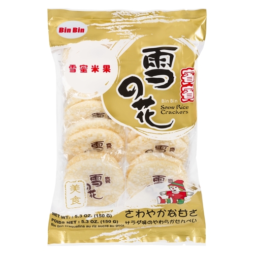 Bin Bin - Snow Rice Crackers 150g, 1 Each
