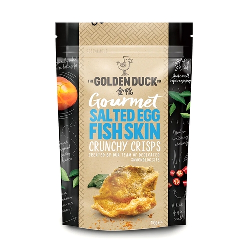 The Golden Duck - Salted Egg Yolk Fish Skin Crunchy Crisps 105g