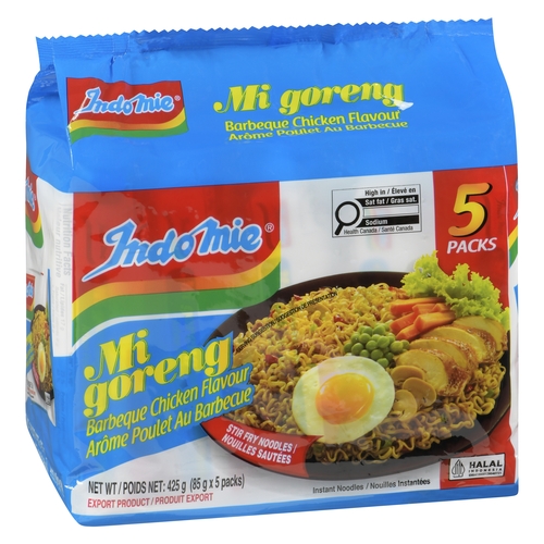 Indomie Instant Noodles Mi Goreng - Barbeque Chicken Flavour 5/85g, 1 Each