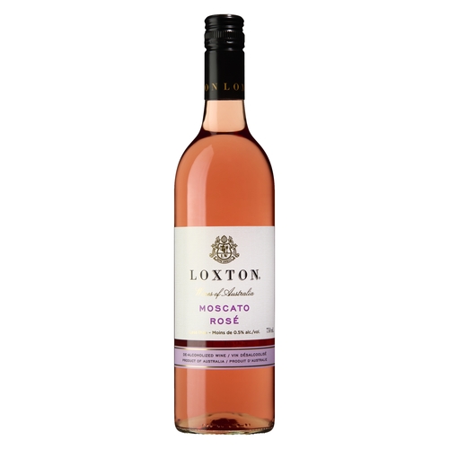 Loxton - Moscato Rosé De-alcoholized Wine - less than .5% alcl/vol 750ml, 1 Each
