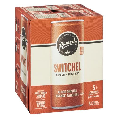 Remedy - Switchel - Blood Orange 4/330ml, 1 Each