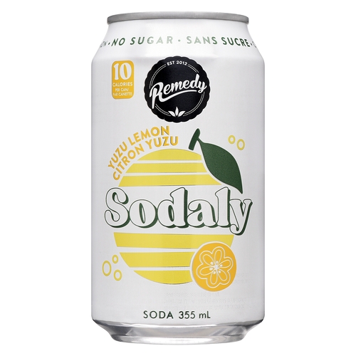 Remedy Sodaly Soda - Yuzu Lemon 355ml, 1 Each