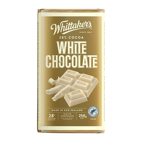 Whittaker's White Chocolate Block - 28% Cacao 250g, 1 Each
