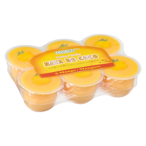 Cocon - Nata De Coco Pudding - Mango 6/118g, 1 Each